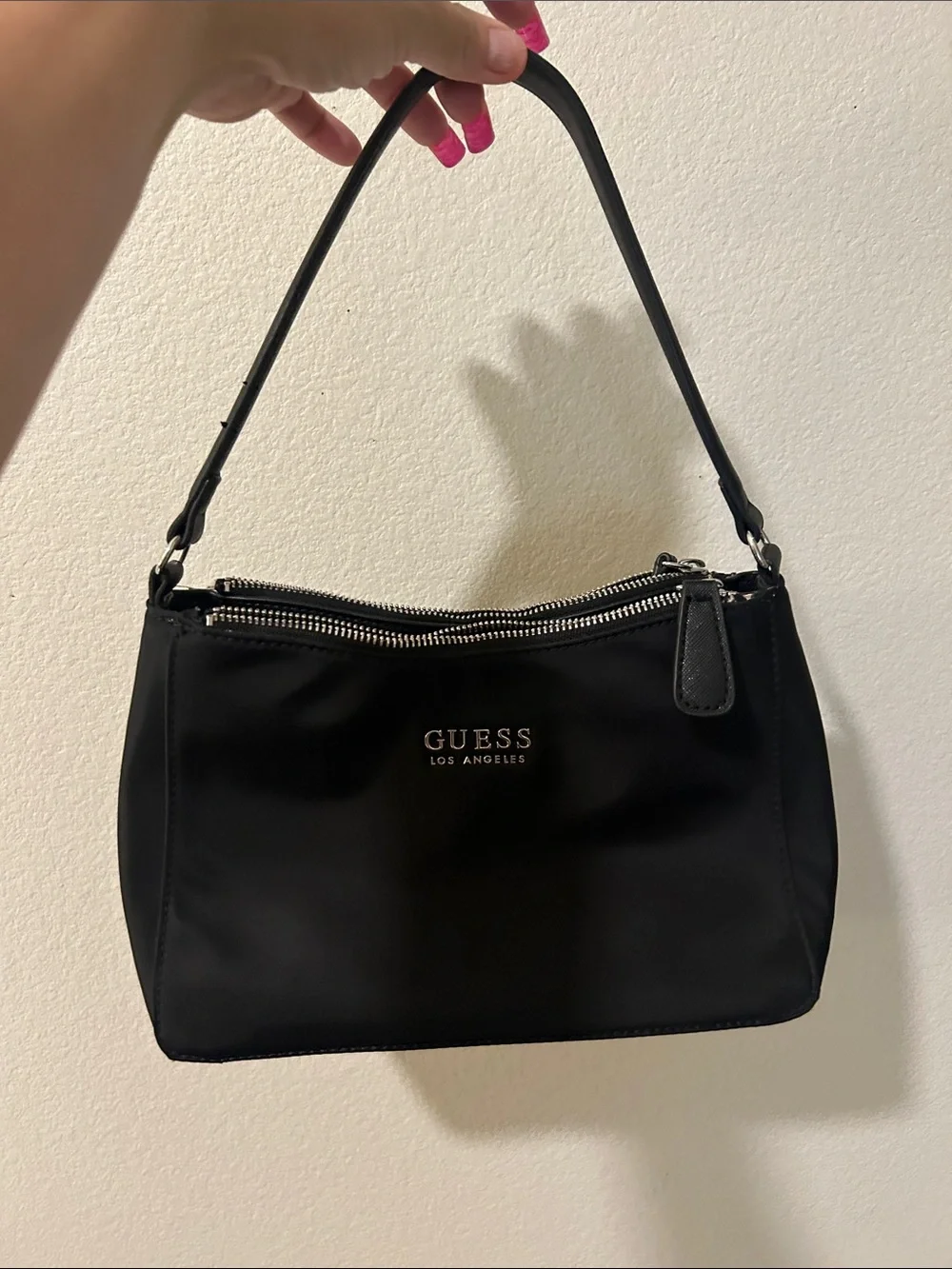 GUESS Los Angeles   Nylon Top-Handle Shoulder Bag